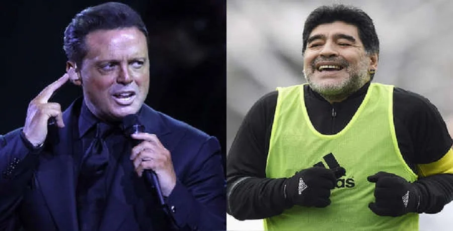 Luis Miguel y Maradona